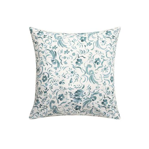 Taie D'oreiller En Percale De Coton Bleu 65x65cm