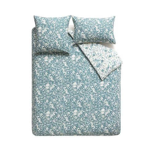 Taie D'oreiller En Percale De Coton Bleu 65x65cm