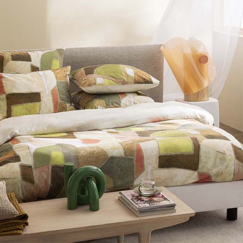 Housse De Couette En Percale De Coton Multicolore 240x220cm