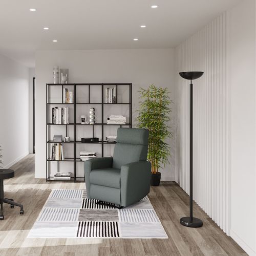 Lampadaire halogène ARKONEN Noir