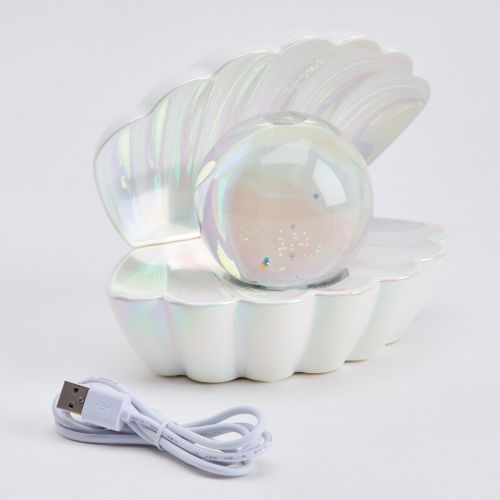 Coquillage lumineux H. 14,8 cm SIENA Nacré