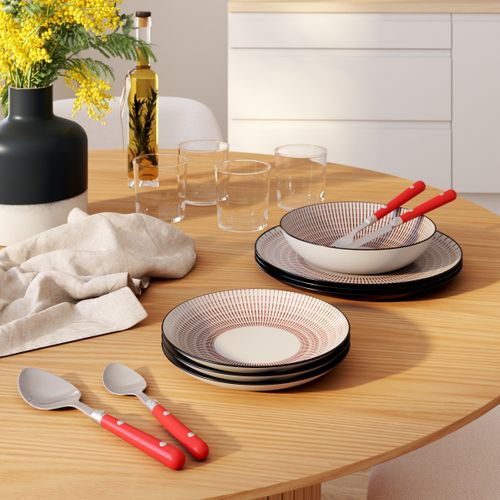 Ménagère 24 pièces SMART Rouge