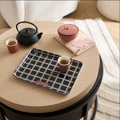 Plateau30x22 cm Noir / Blanc