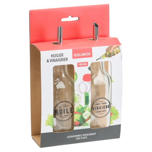 Lot de huilier et vinaigrier  Transparent