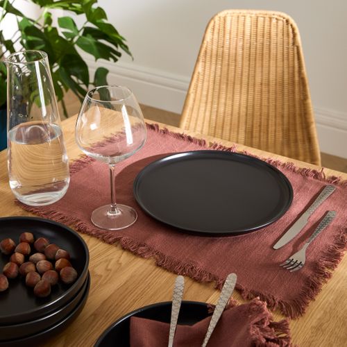 Assiette plate Ø 28 cm SEATTLE Noire