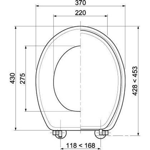 Wirquin Abattant Wc Montréal - Bois Teinte Chene - Charniere Et Visserie En Laiton Chrome