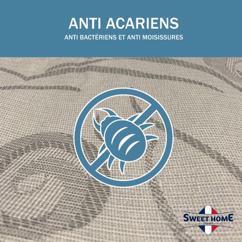 Housse Intégrale Matelas 90x190/200 Cm - Anti-acariens - Fermeture à Glissière