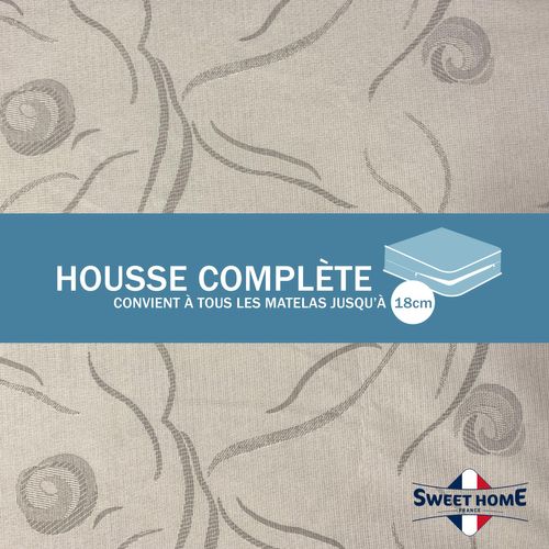 Housse Intégrale Matelas 90x190/200 Cm - Anti-acariens - Fermeture à Glissière