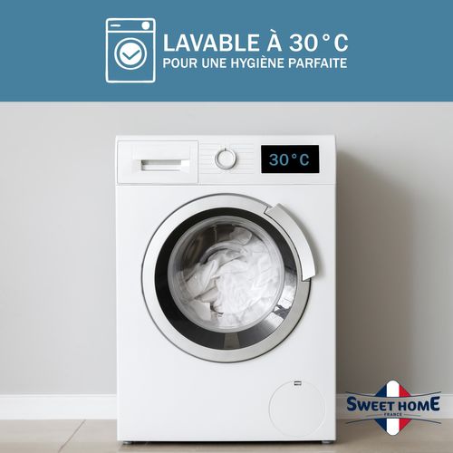 Housse Intégrale Matelas 90x190/200 Cm - Anti-acariens - Fermeture à Glissière