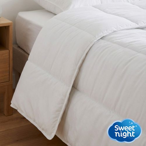 Sweetnight - Couette 140x200 Cm - Pour Lit 1 Personne - Enveloppe Coton - Légère - Sans Traitement