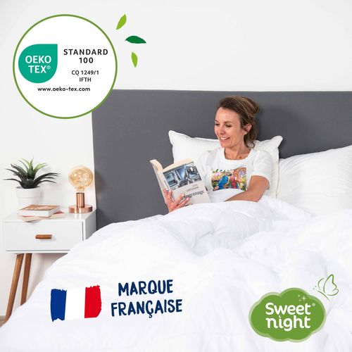 Protège Matelas 140x190 Cm - Molleton 100% Coton - Traitement Végétal Anti-acariens Greenfirst