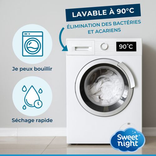 Housse Intégrale Matelas Imperméable 90x200x30 Cm - Protège Matelas Anti-punaise De Lit