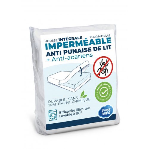 Housse Intégrale Matelas Imperméable 90x200x30 Cm - Protège Matelas Anti-punaise De Lit