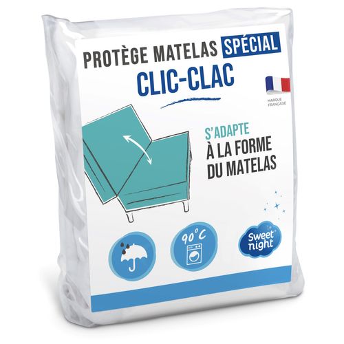 Protège Matelas Pour Clic Clac 140x190 Cm - Alèse Imperméable - Silencieux - Lavable à 90°c