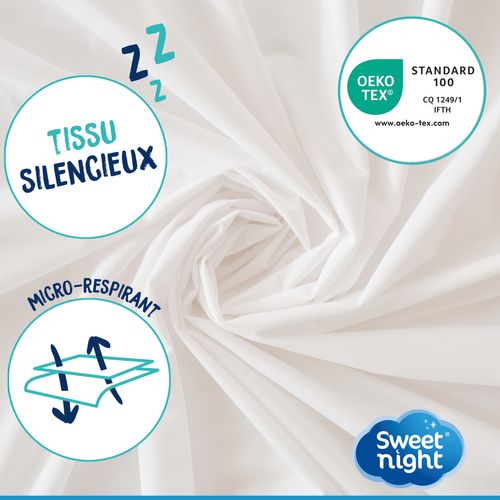 Protège Matelas Pour Clic Clac 140x190 Cm - Alèse Imperméable - Silencieux - Lavable à 90°c