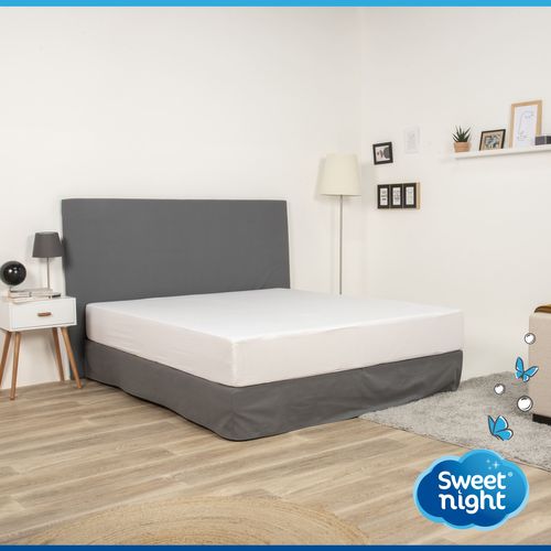 Protège Matelas 90x190 - Molleton 100% Coton - Senteur Linge Propre Aux Perles De Fleurs