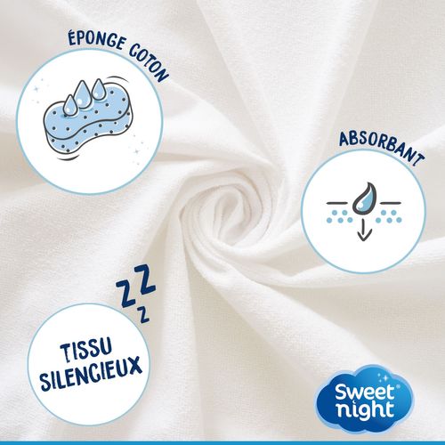 Lot Protection Literie : Protège-matelas 160x200 + 2 Taies D'oreiller 65x65 - Bouclette Coton