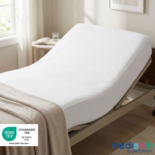 Protège-matelas 140x190 Cm 100% Imperméable - Forme Drap Housse - Lavable à 90°c -