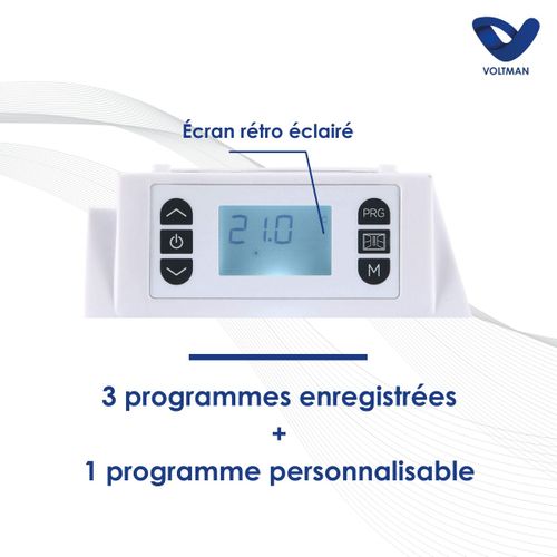 Chauffage Électrique Panneaux Rayonnants 1000w - Voltman