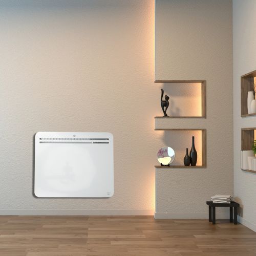 Chauffage Connecté Wifi Inertie Sèche Fonte - Blanc - 2000w - Voltman