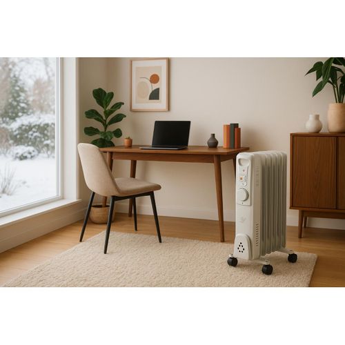 Radiateur Mobile Bain D'huile 1000w - Blanc