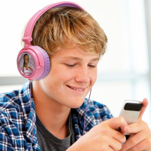 Casque Stéréo Filaire Pliable Barbie Avec Limitation De Volume D'écoute