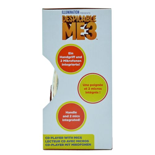 Lecteur Cd Portable Avec 2 Microphones Les Minions
