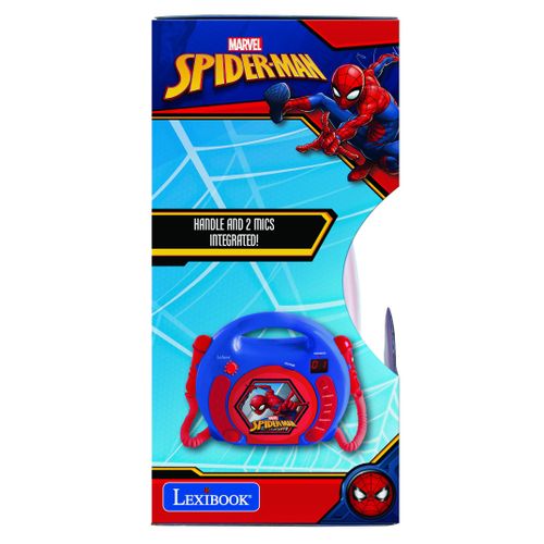 Lecteur Cd Portable Avec 2 Microphones Spiderman