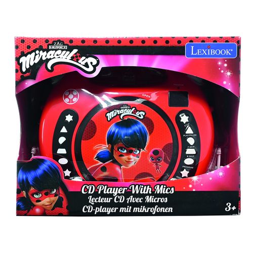 Lecteur Cd Portable Avec 2 Microphones Miraculous