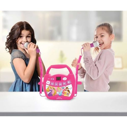 Lecteur Audio Sans Fil Portable Avec 2 Micros Disney Princesses