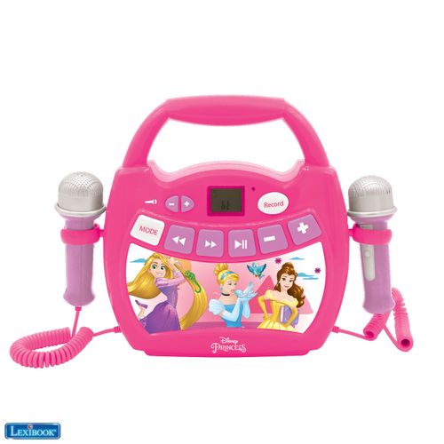 Lecteur Audio Sans Fil Portable Avec 2 Micros Disney Princesses