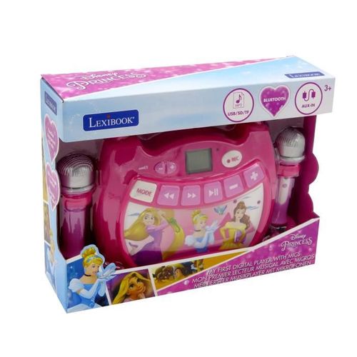 Lecteur Audio Sans Fil Portable Avec 2 Micros Disney Princesses