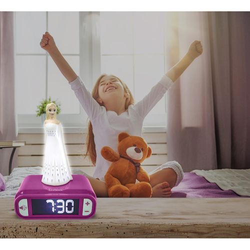 Réveil Avec Veilleuse La Reine Des Neiges Elsa En 3d