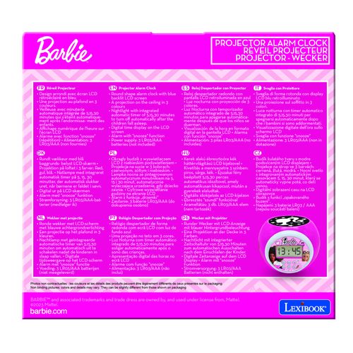 Réveil Projecteur Barbie