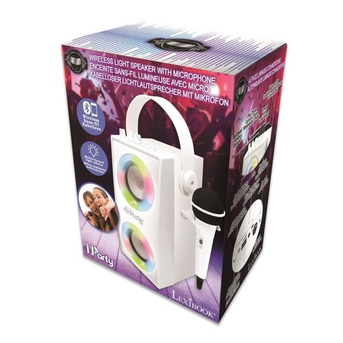 Enceinte Bluetooth Portable Avec Micro Et Effets Lumineux Iparty