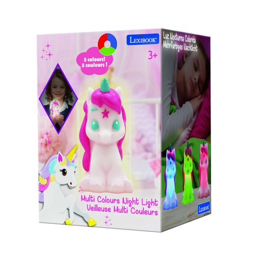 Veilleuse Licorne En 3d Avec Variation De Couleurs