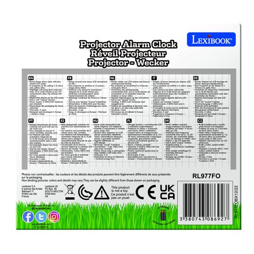 Réveil Projecteur Édition Football