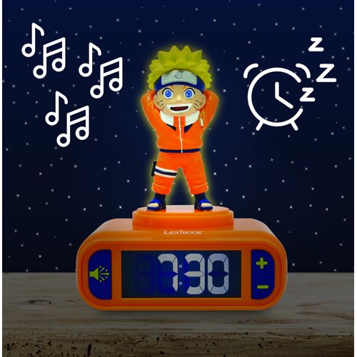 Réveil Avec Veilleuse Naruto En 3d