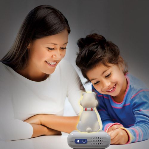 Réveil Avec Veilleuse Ours Polaire En 3d