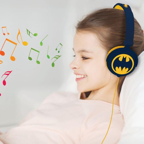 Casque Stéréo Filaire Pliable Batman Avec Limitation De Volume D'écoute