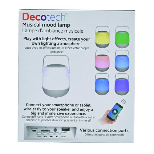 Enceinte Portable Bluetooth Decotech Avec Effets Lumineux