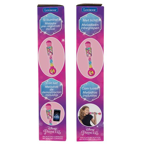 Microphone Princesse Disney Avec Tube Lumineux Et Enceinte