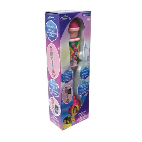 Microphone Princesse Disney Avec Tube Lumineux Et Enceinte
