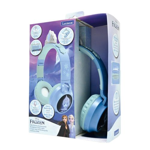 Casque Lumineux Pliable Bluetooth Et Filaire La Reine Des Neiges Avec Limitation Du Volume