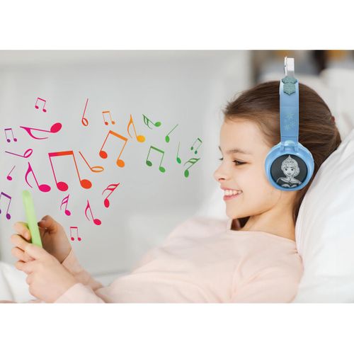 Casque Lumineux Pliable Bluetooth Et Filaire La Reine Des Neiges Avec Limitation Du Volume