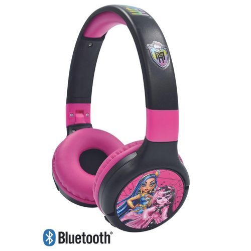 Casque 2 En 1 Monster High Bluetooth Et Filaire Avec Limitation De Son
