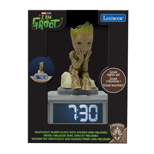 Réveil Avec Veilleuse Groot Des Gardiens De La Galaxie 3d