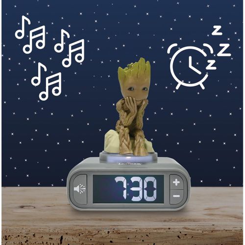 Réveil Avec Veilleuse Groot Des Gardiens De La Galaxie 3d