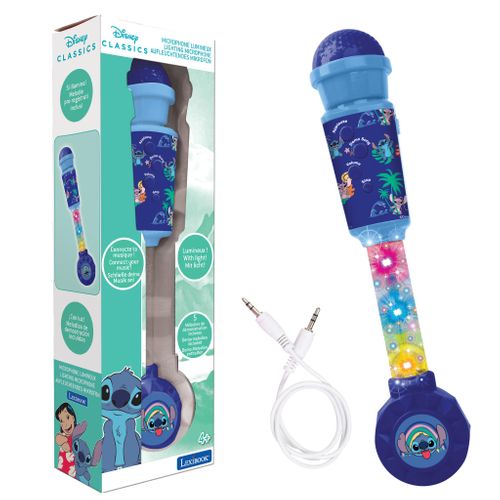 Microphone Stitch Avec Tube Lumineux Et Enceinte