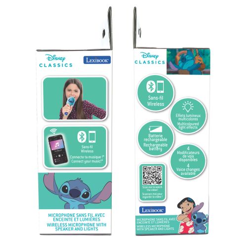 Karaoke Microphone Bluetooth/sans Fil Sitch Avec Effets Sonores Et Lumineux